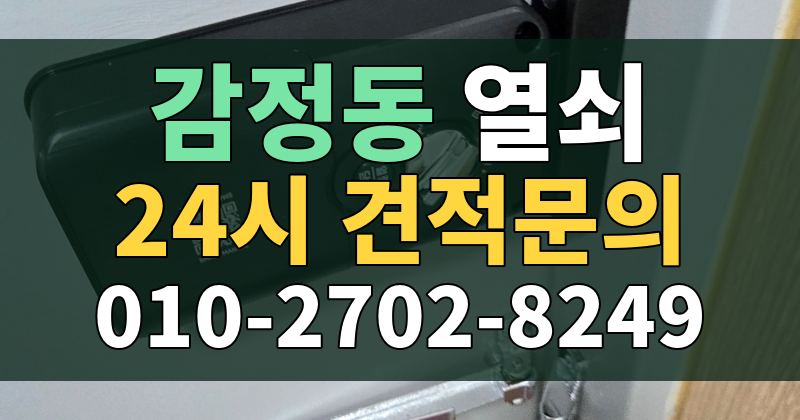 감정동 열쇠 24시 견적문의 010-2702-8249