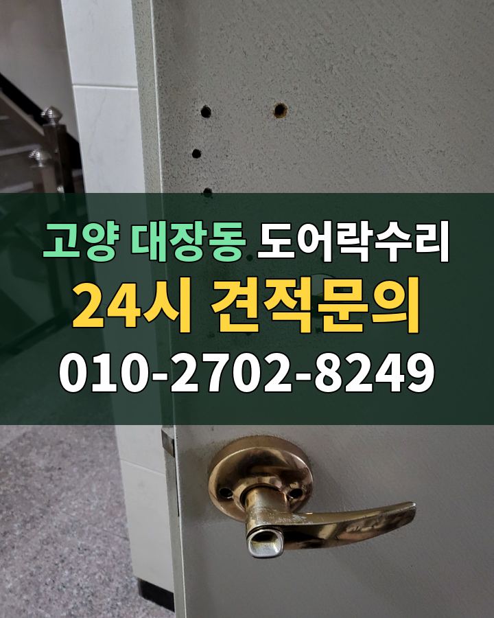 대장동 도어락수리 24시 견적문의 010-2702-8249 비용 상담