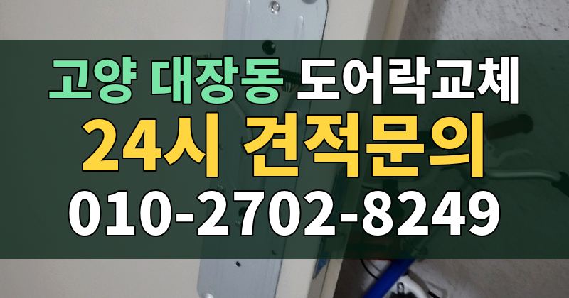 대장동 도어락교체 24시 견적문의 010-2702-8249