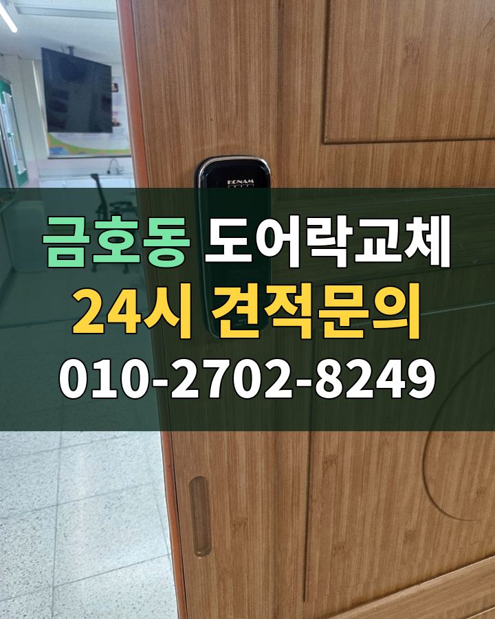 금호동 도어락교체 24시 견적문의 010-2702-8249 현장 확인