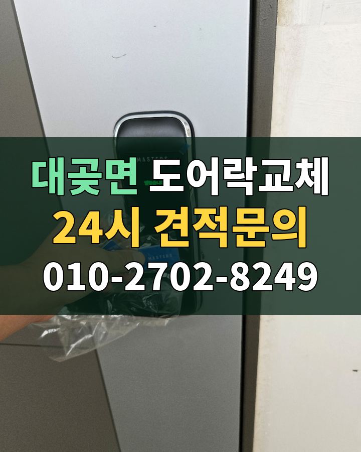 대곶면 도어락교체 24시 견적문의 010-2702-8249 현장 확인