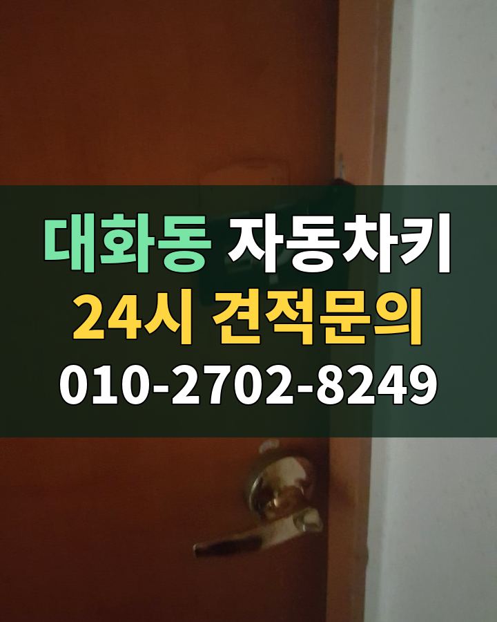 대화동 자동차키 24시 견적문의 010-2702-8249 현장 확인