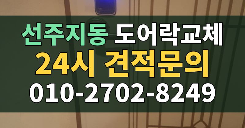 선주지동 도어락교체 24시 견적문의 010-2702-8249