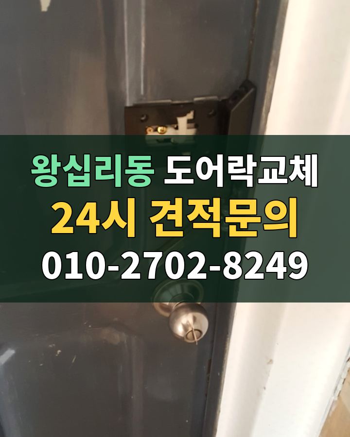 왕십리동 도어락교체 24시 견적문의 010-2702-8249 비용 상담