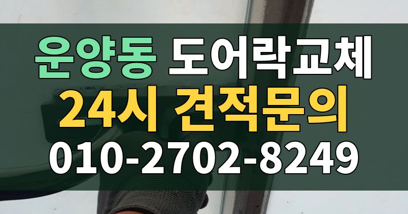 운양동 도어락교체 24시 견적문의 010-2702-8249