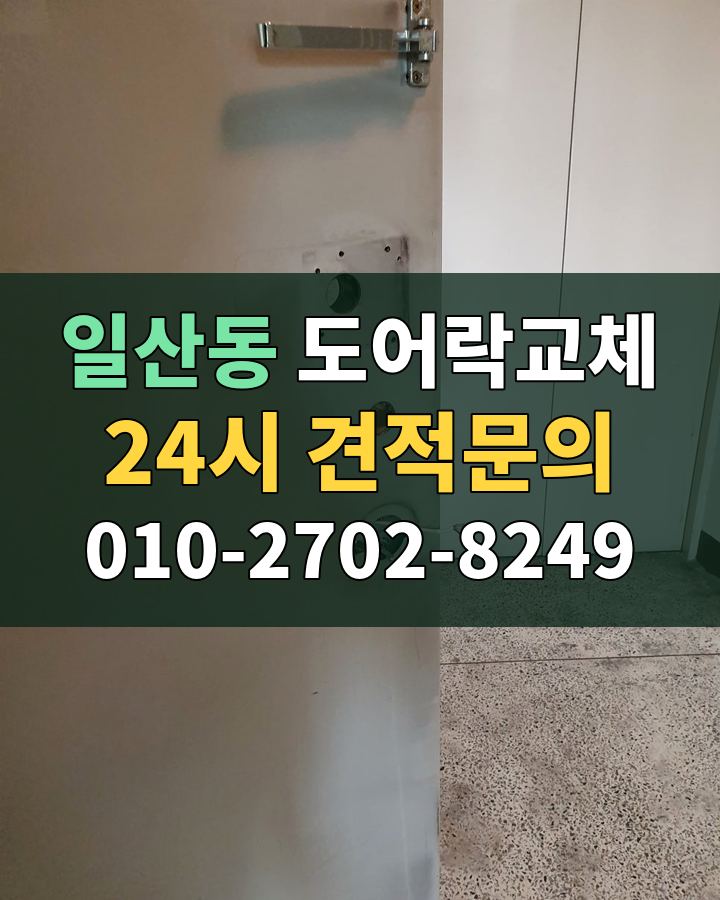 일산동 도어락교체 24시 견적문의 010-2702-8249 현장 확인