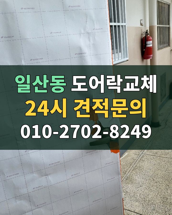 일산동 도어락교체 24시 견적문의 010-2702-8249 비용 상담