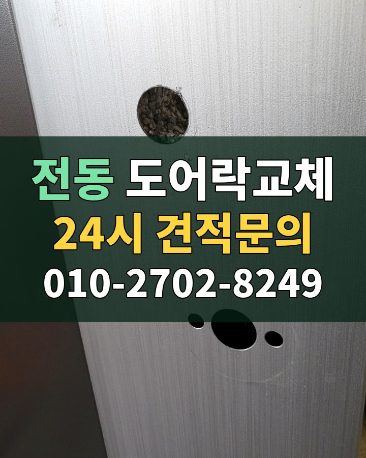 전동 도어락교체 24시 견적문의 010-2702-8249 현장 확인