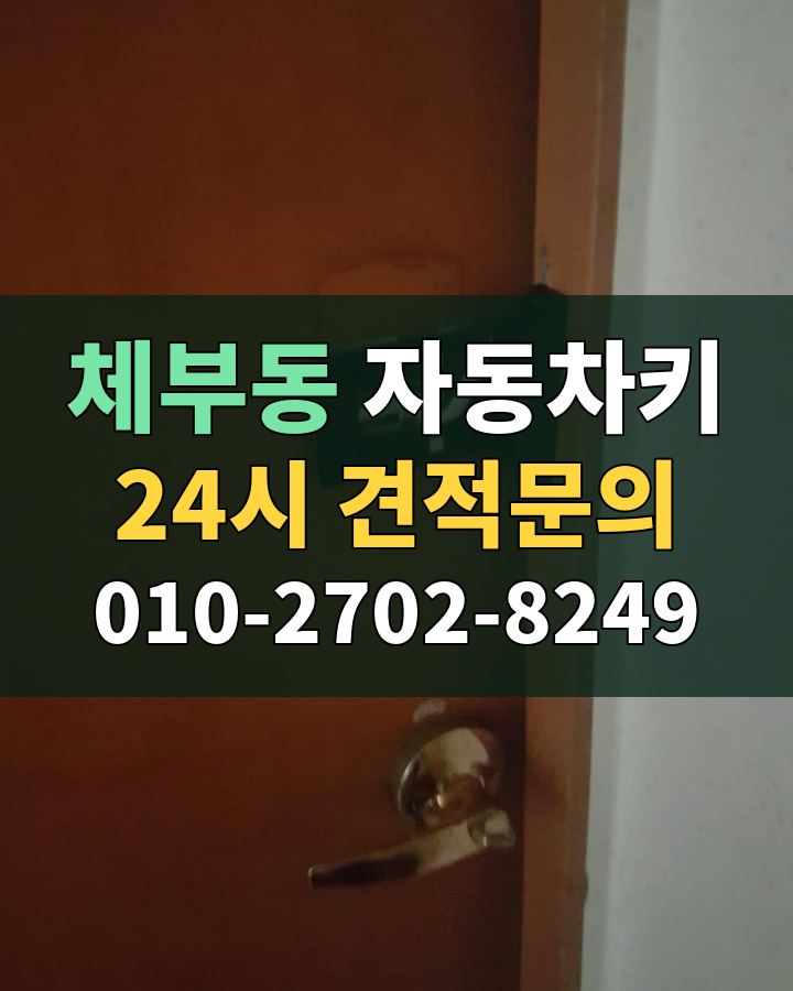 체부동 자동차키 24시 견적문의 010-2702-8249 현장 확인