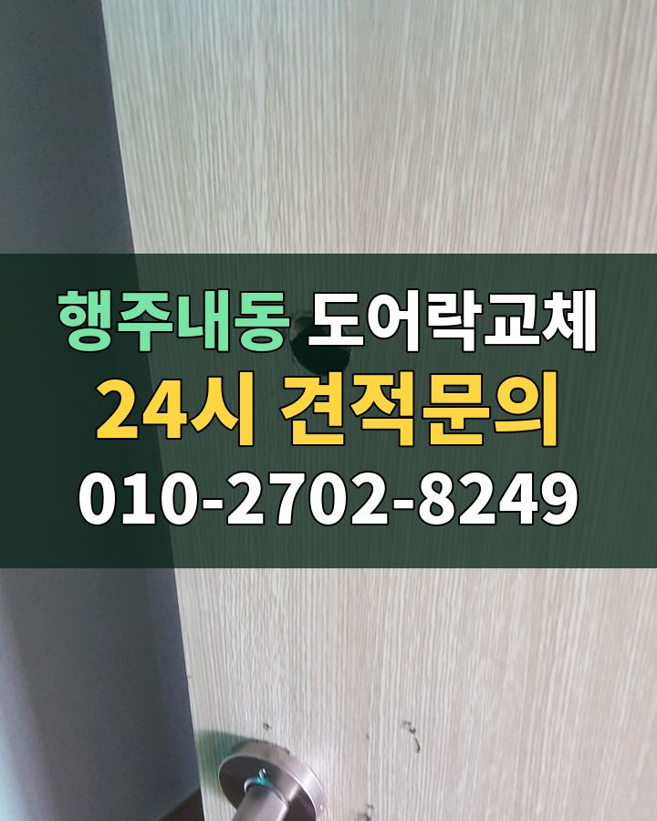 행주내동 도어락교체 24시 견적문의 010-2702-8249 비용 상담